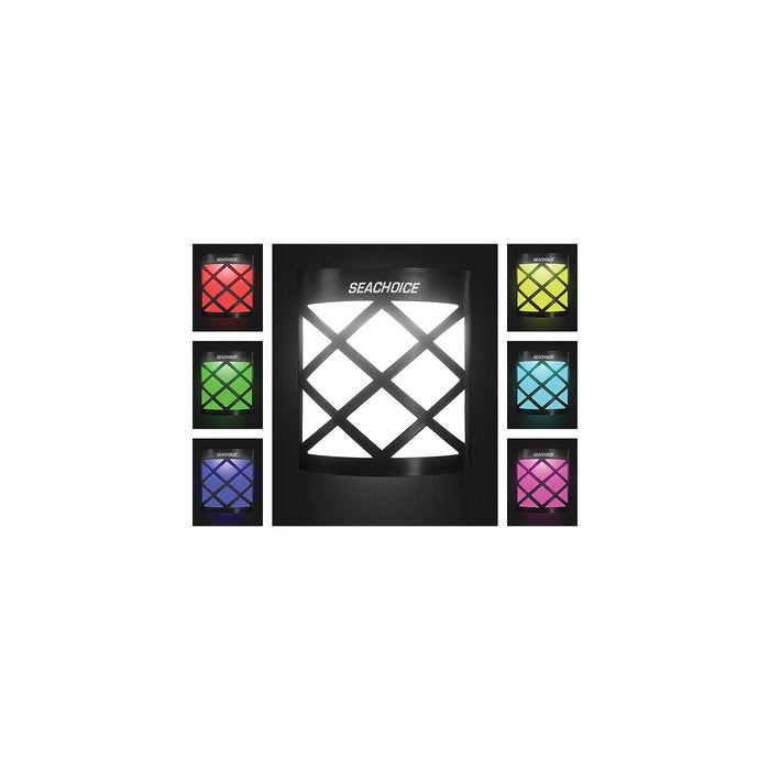 Seachoice 3708 Solar Dock Light, Round LED, for Boats/Driveways/Stairs/Pathways, 4"W x 4-3/8"H
