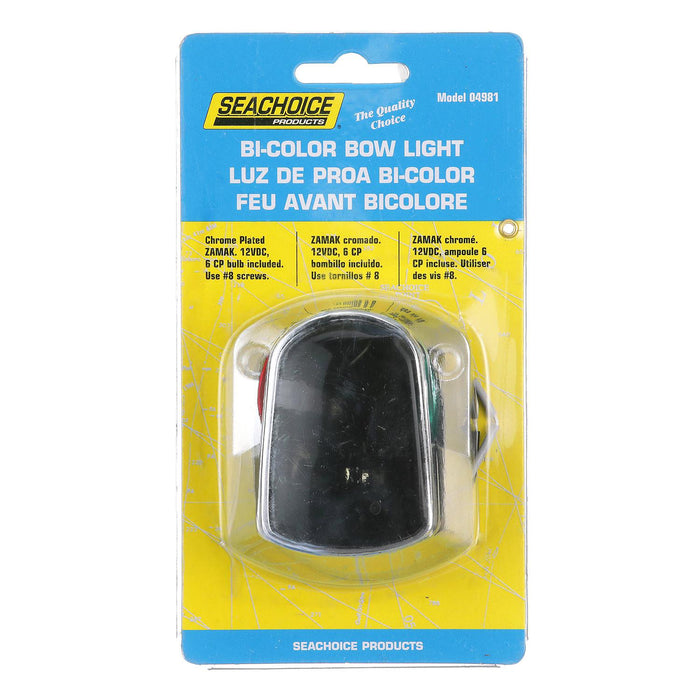 Seachoice Bow Light, Marine Navigation, Chrome Bi-Color