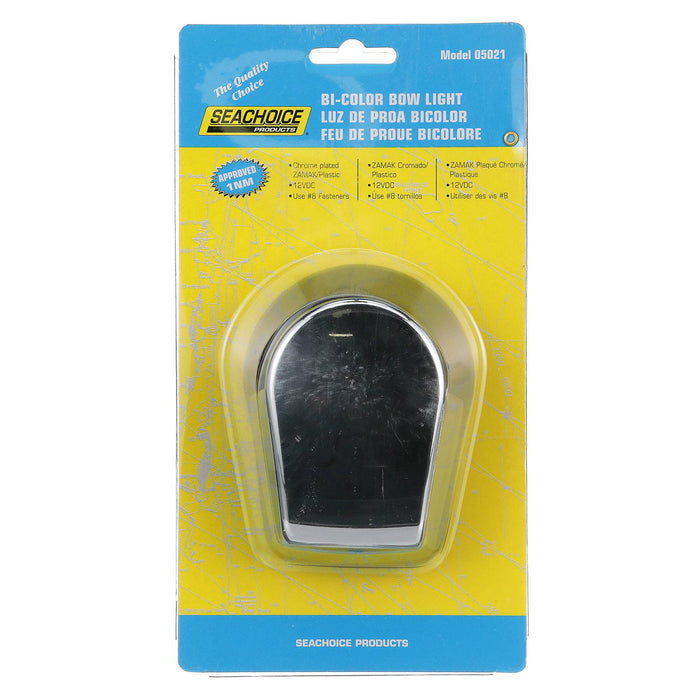 Seachoice Bow Light, Marine Navigation, Chrome Bi-Color