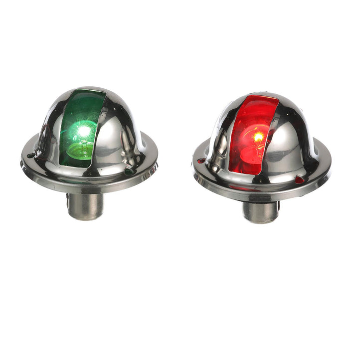 Seachoice 5121 Stainless Steel Side Light Set (P&S), 1NM Visibility, for Sail or Powerboats Under 39'