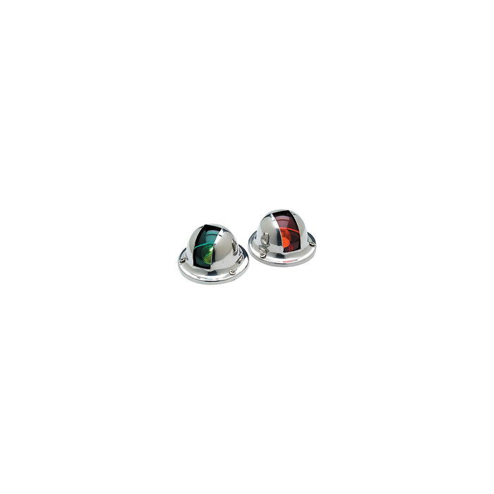 Seachoice 5121 Stainless Steel Side Light Set (P&S), 1NM Visibility, for Sail or Powerboats Under 39'