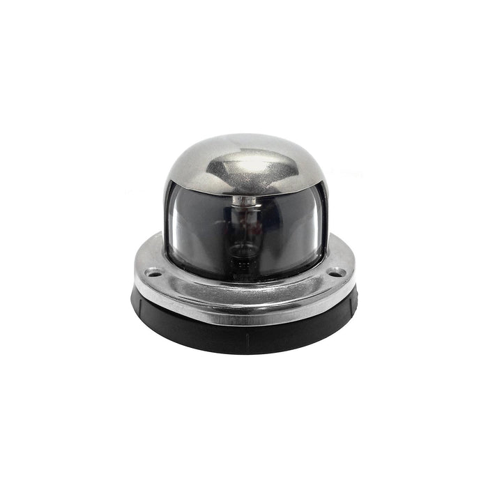 Seachoice 5251 Navigation Stern Light, Chrome/Brass, Clear Lens, Horizontal Surface Mount