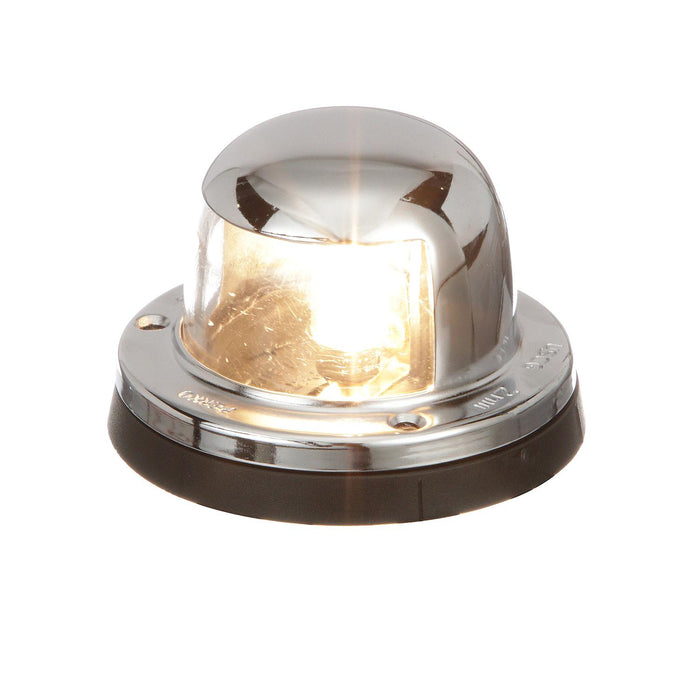 Seachoice 5251 Navigation Stern Light, Chrome/Brass, Clear Lens, Horizontal Surface Mount