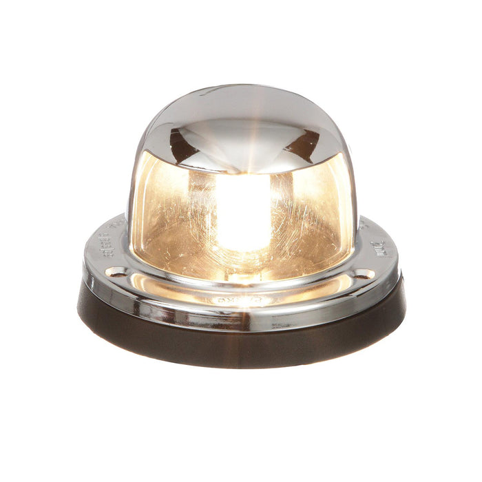 Seachoice 5251 Navigation Stern Light, Chrome/Brass, Clear Lens, Horizontal Surface Mount