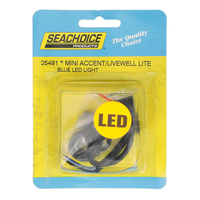 Seachoice 50-05491 Livewell Light, Mini LED Accent, Blue, Waterproof, 50, 000 Hours