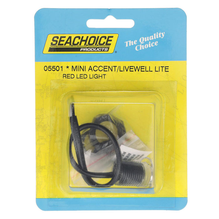 Seachoice 50-05501 Livewell Light, Mini LED Accent, Red, Waterproof, 50, 000 Hours