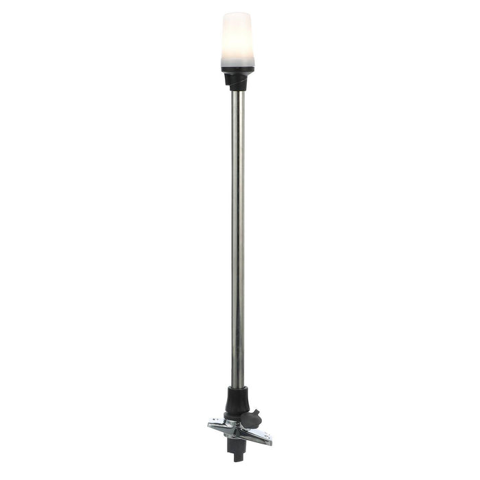 Seachoice 5631 LED All-Round White Light for Boating, Stow-A-Way Aluminum Light, 24-1/8 In.