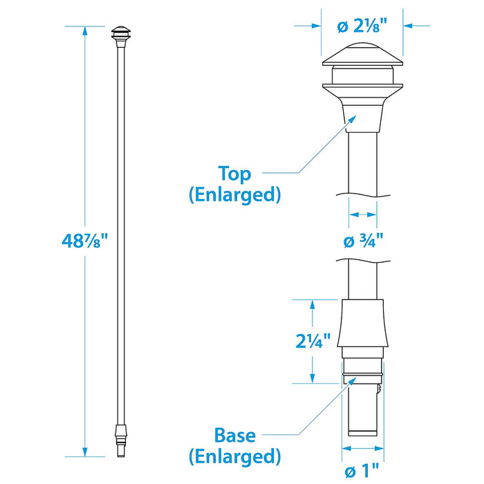 Seachoice 5761 All-Round Replacement Light, 2NM, Reduced Glare, for Sail or Powerboats Under 66'