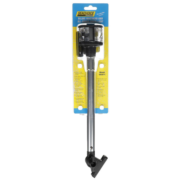 Seachoice 5971 Deluxe Fold-Down Masthead & All-Around Navigation Light, Vertical V Mount, 12-5/8 in.