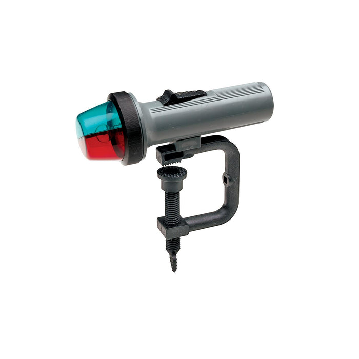 Seachoice 6121 Bi-Color Portable Battery-Operated Boat Navigation Bow Light, Horizontal Clamp Mount