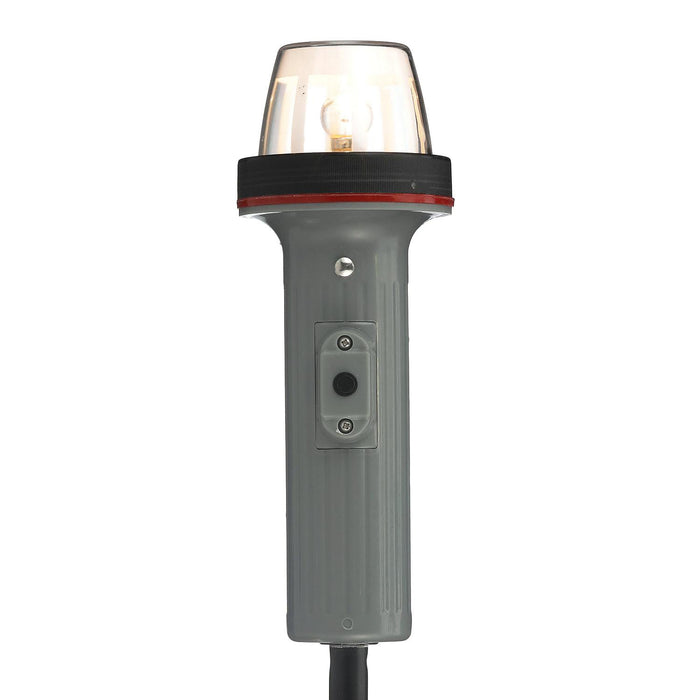 Seachoice 6131 Bi-Color Portable Battery-Operated Boat Navigation Stern Light, Horizontal Clamp Mount