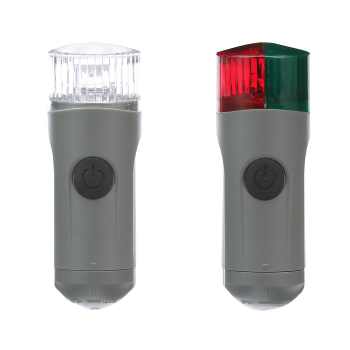 Seachoice 6261 Portable Battery-Operated LED Navigation Light Kit, Red/Green Bow Light, White Stern Light