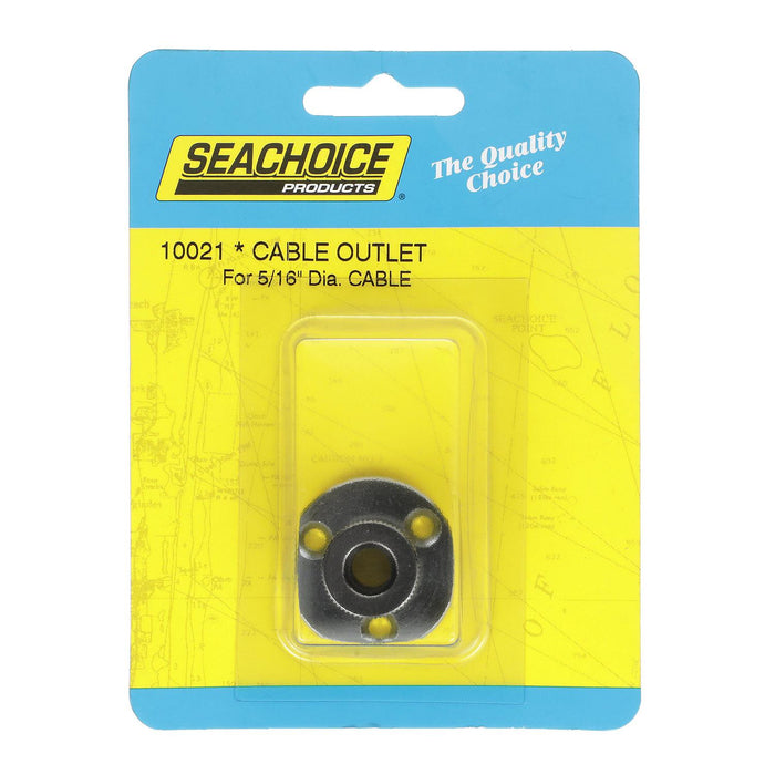 Seachoice 50-10021 Chrome Plated Brass Cable Outlet 5/16"