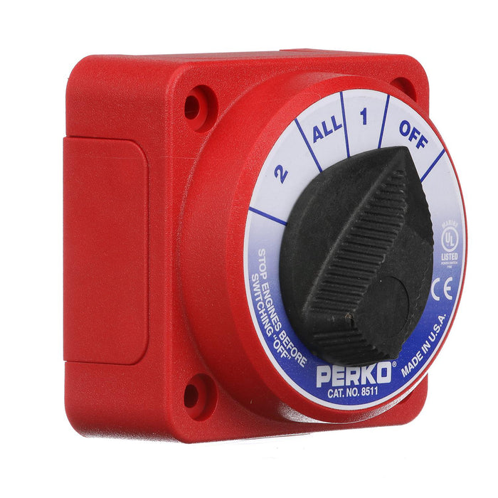 Seachoice 11531 Battery Select Switch, Compact, Disconnect Isolator Cutoff, Dual, 12 -50V