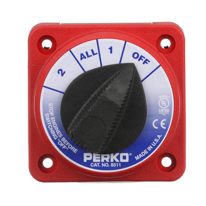 Seachoice 11531 Battery Select Switch, Compact, Disconnect Isolator Cutoff, Dual, 12 -50V