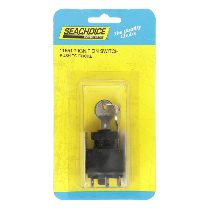 Seachoice 11651 Ignition Starter Switch for Johnson/Evinrude, Push to Choke