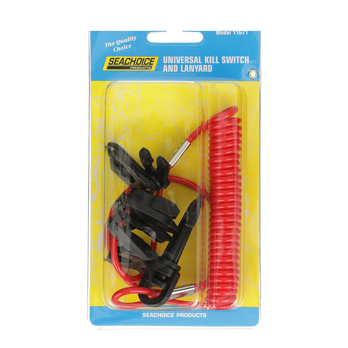 Seachoice 11671 Replacement Kill Switch, Red Lanyard w/ 7 Keys
