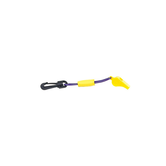 Seachoice 11727 Whistle w/ Lanyard, Purple/Yellow