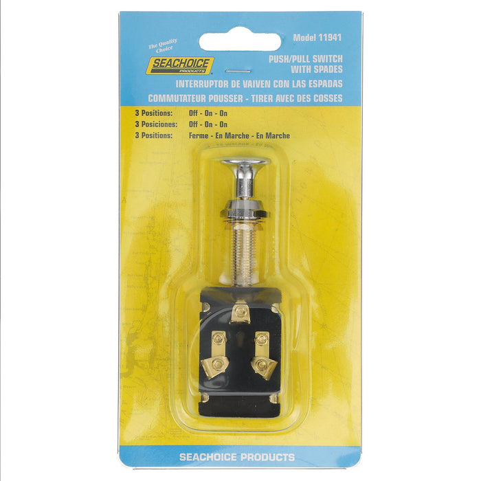 Seachoice 11941 3-Position Push-Pull Switch