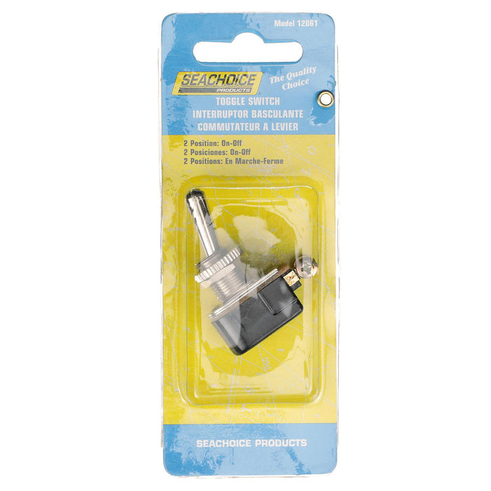 Seachoice 1206 2-Position Heavy Duty Toggle Switch, On/Off, 2 Screw Type Terminals