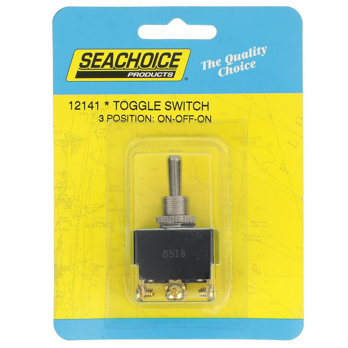 Seachoice 12141 3-Position Heavy Duty Toggle Switch, On/Off/On