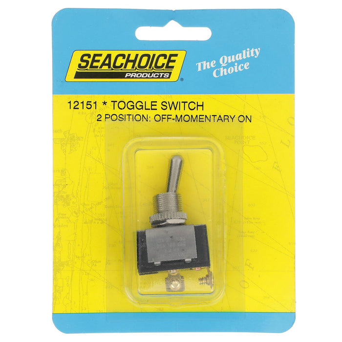 Seachoice 12151 2-Position Heavy Duty Toggle Switch, Off/Momentary On