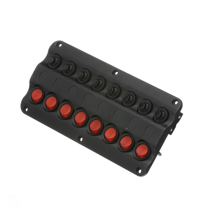 Seachoice 12341 LED 12V 8-Switch Distibution Panel, Pre-Wired, Boat Panel Mount