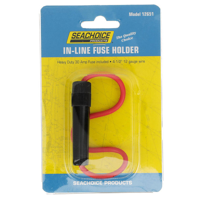 Seachoice 12651 in-Line Fuse Holder, 30 Amp Fuse