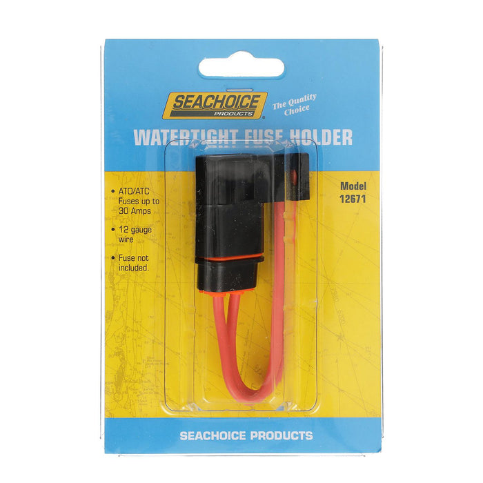 Seachoice 12671 in-Line Fuse Holder, Waterproof, 30 Amp Fuse