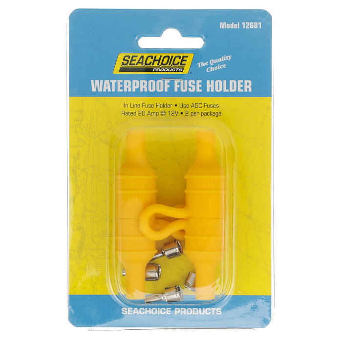 Seachoice 12681 In-Line Fuse Holder, Waterproof, 20 Amp Fuse