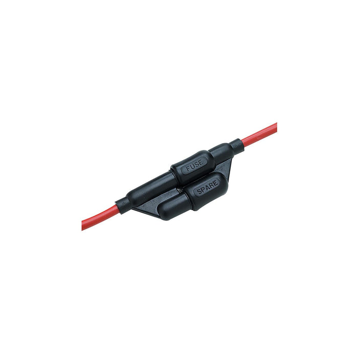 Seachoice 12711 In-Line Fuse Holder With Spare, Waterproof, 20 Amp Fuse