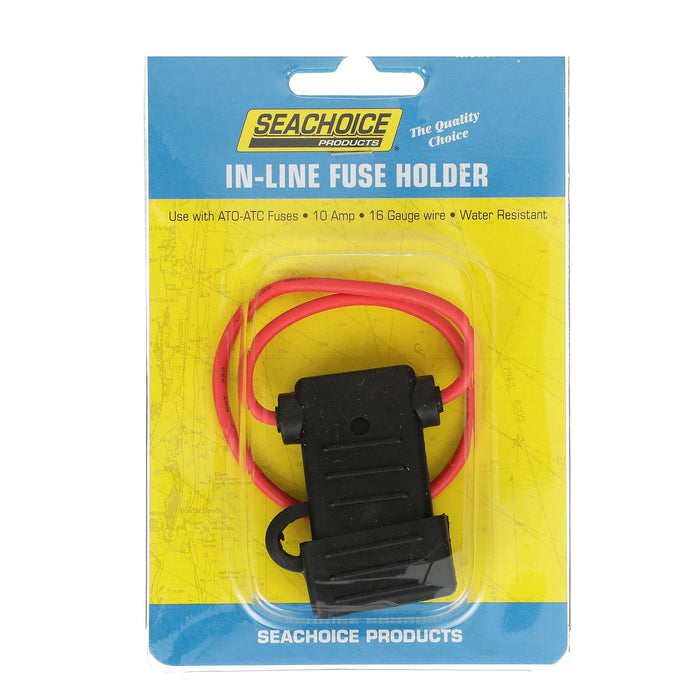 Seachoice 12761 In-Line Fuse Holder, Waterproof, 10 Amp Fuse