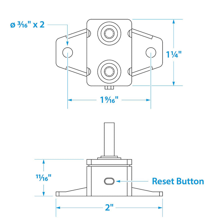 Seachoice 50-13061 Manual Circuit Breaker