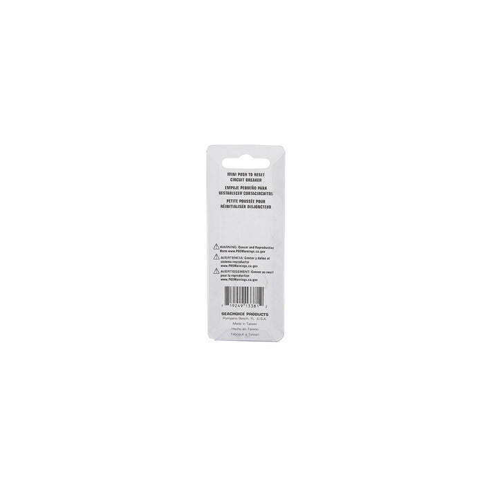 Seachoice 13381 Circuit Breaker, Mini, Push to Reset, 5 Amp