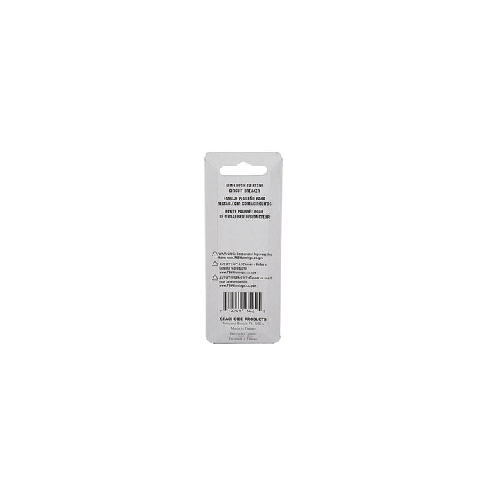 Seachoice 13421 Mini Push to Reset Circuit Breaker, 30 AMP