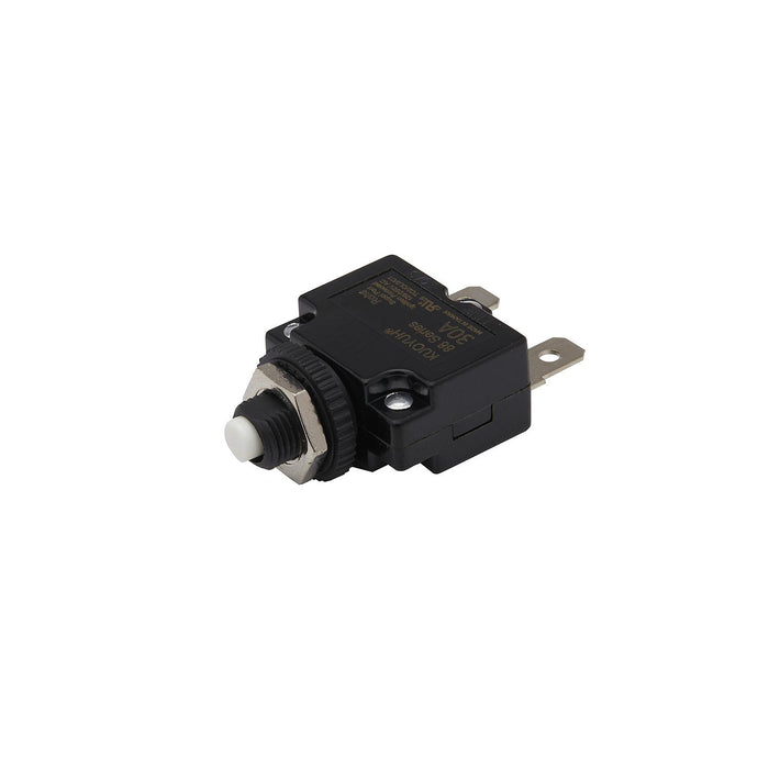 Seachoice 13421 Mini Push to Reset Circuit Breaker, 30 AMP