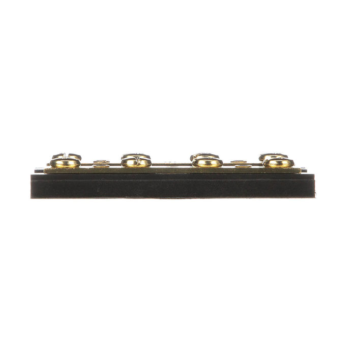 Seachoice 13501 Terminal Block, 4-Gang, Plastic Base with Brass Hardware