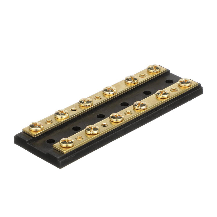 Seachoice 13531 Terminal Block, 6-Gang, Brass Clips and Contacts