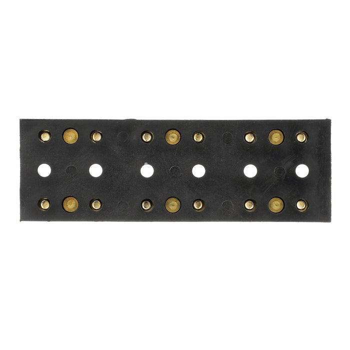 Seachoice 13531 Terminal Block, 6-Gang, Brass Clips and Contacts