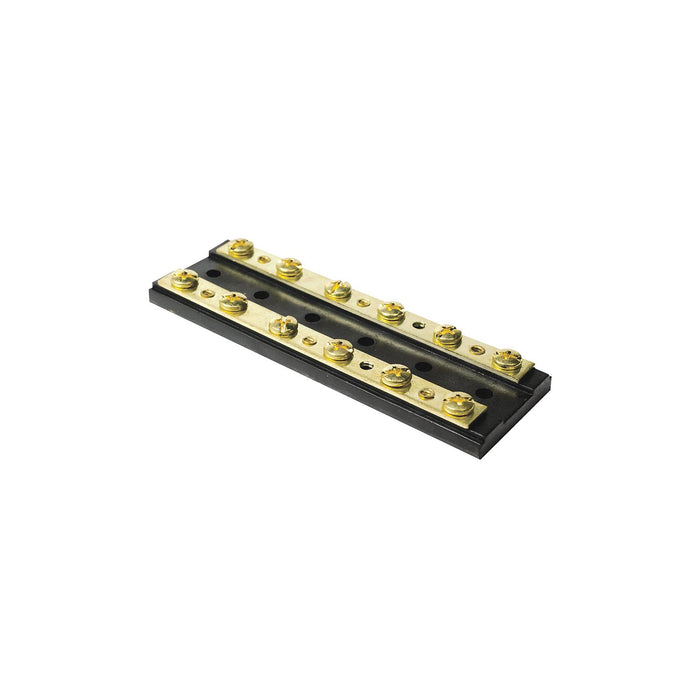Seachoice 13531 Terminal Block, 6-Gang, Brass Clips and Contacts