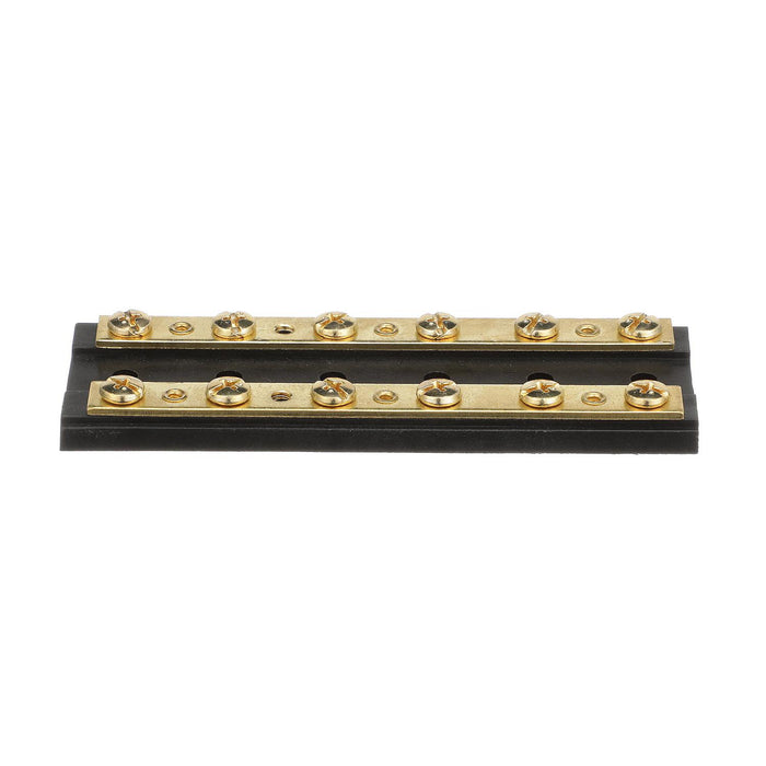 Seachoice 13531 Terminal Block, 6-Gang, Brass Clips and Contacts