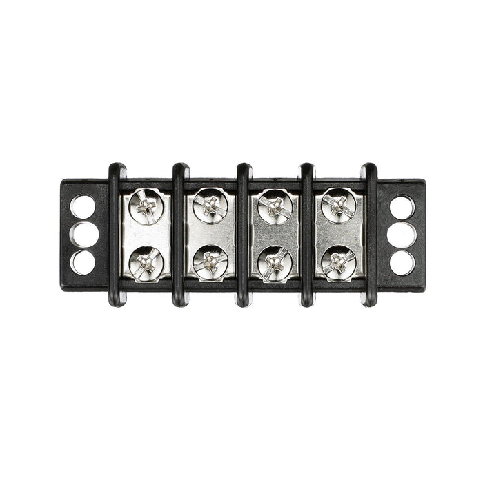 Seachoice 13561 Terminal Block, 4-Gang, Brass Clips and Contacts