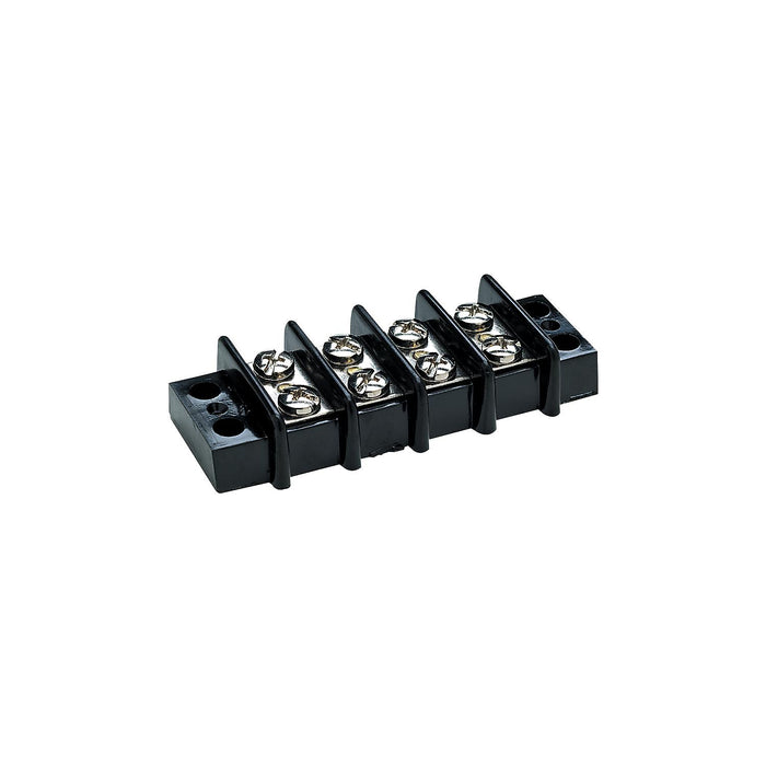 Seachoice 13561 Terminal Block, 4-Gang, Brass Clips and Contacts