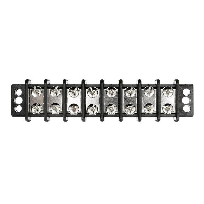 Seachoice 13581 Terminal Block, 8-Gang, Brass Clips and Contacts