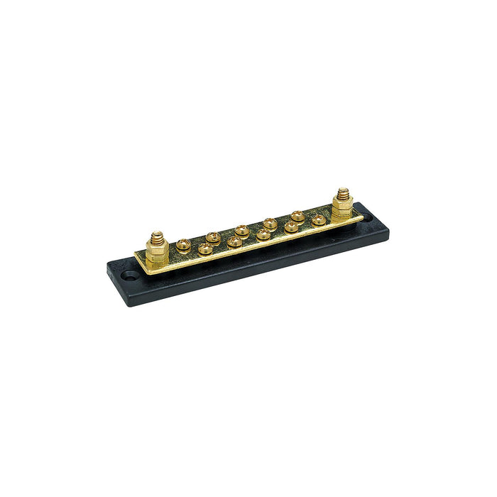 Seachoice 13631 Terminal Block, 10-Gang, Brass Clips and Contacts