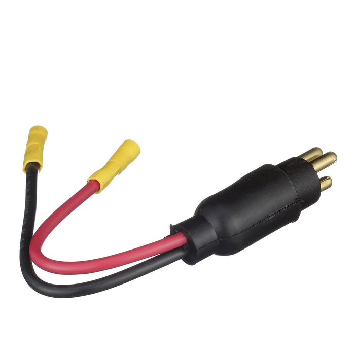Seachoice 13751 Trolling Motor Plug, Straight, Male, Motor Side, 6 in. Lead Wires