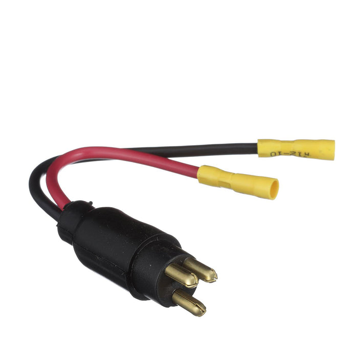Seachoice 13751 Trolling Motor Plug, Straight, Male, Motor Side, 6 in. Lead Wires