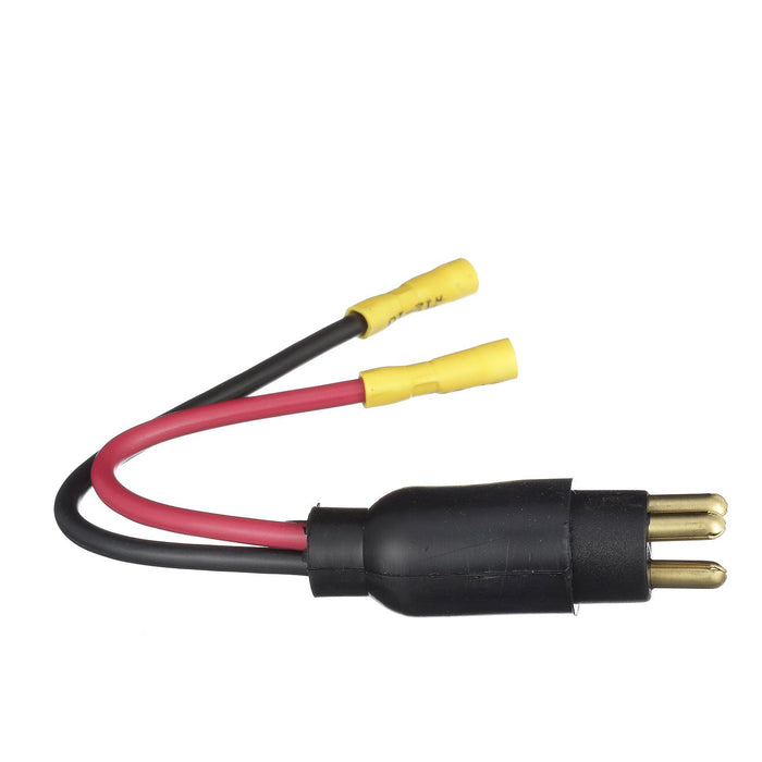 Seachoice 13751 Trolling Motor Plug, Straight, Male, Motor Side, 6 in. Lead Wires