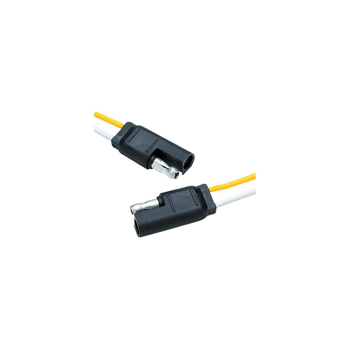 Seachoice 13841 2 Pole Wire Connector, Male/Female, 12 In. Lead