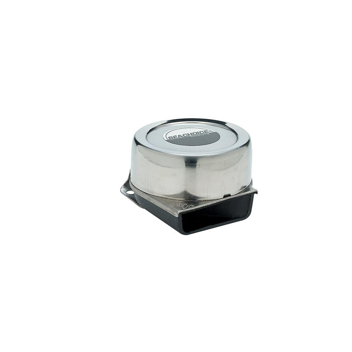 Seachoice 14501 Compact Electric Horn w/ SS Cover, Single, 105 dB, 8 Amp
